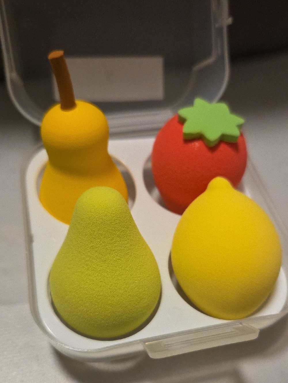 Fruiy shaped Face blending Sponge Pear Strawberry Lemon Lime